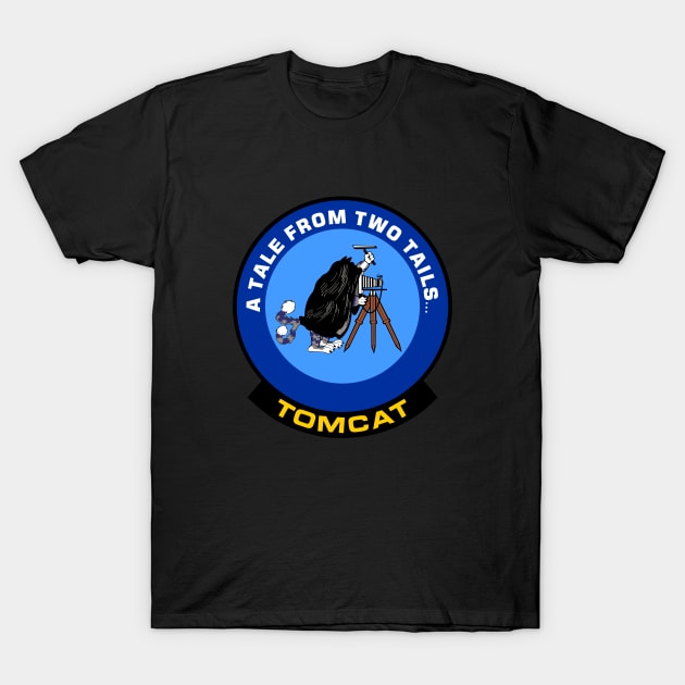 F-14 Tomcat - A Tale From Two Tails... - Blue Clean Style T-Shirt by TomcatGypsy